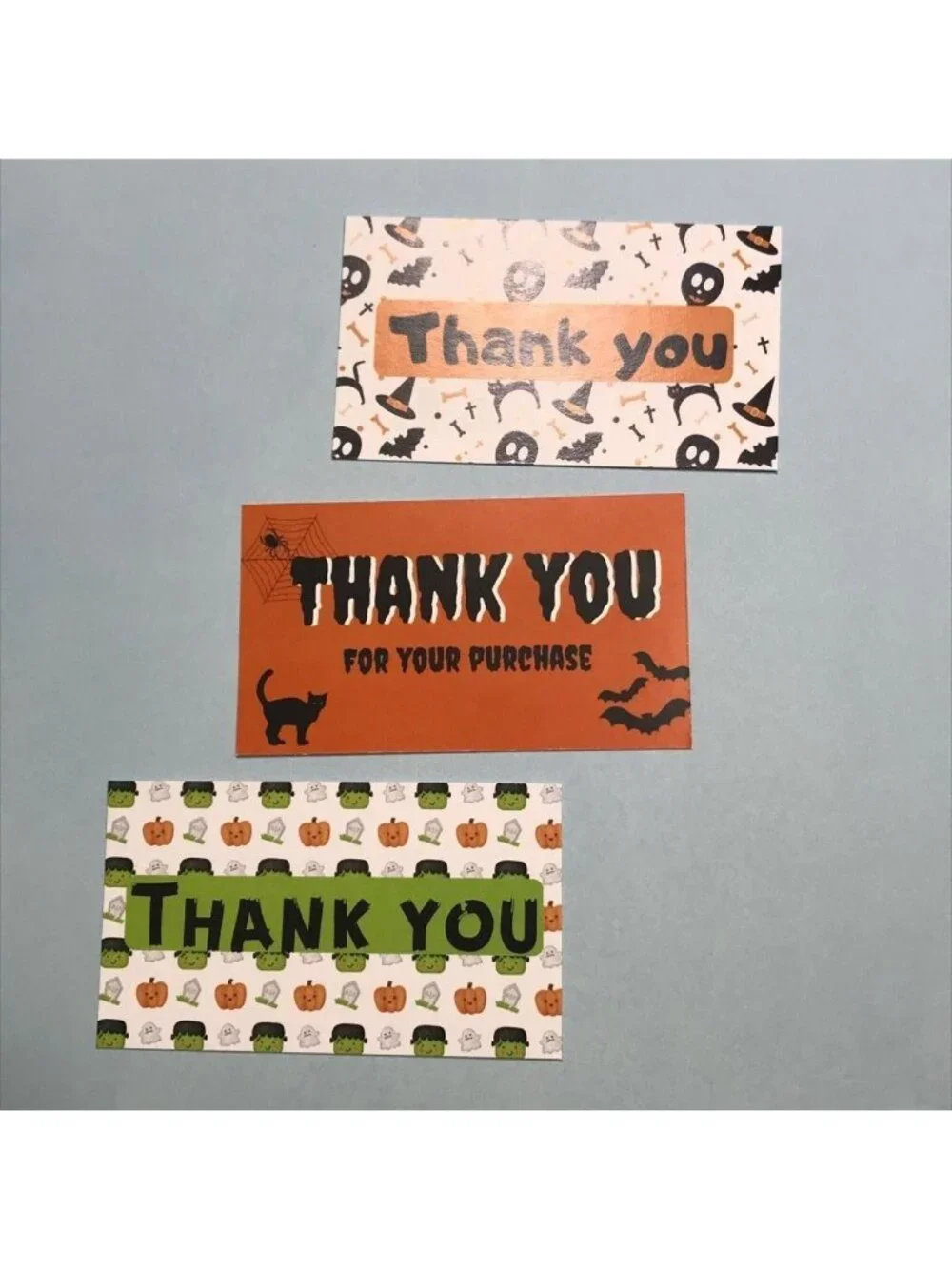 30 Halloween Theme Thank You cards